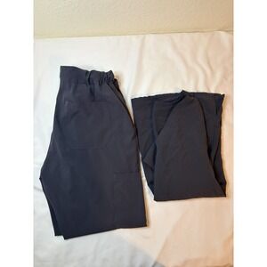 STAT MEDICAL WEAR Women Scrub Set, V-Neck Top and Drawstring Joggers-Size M both